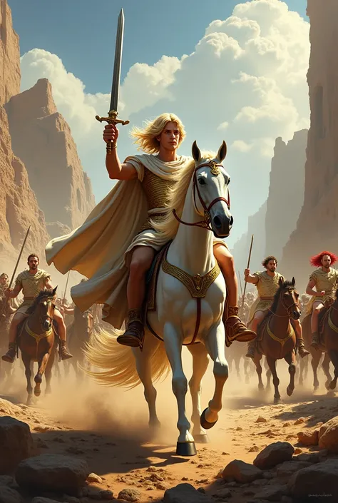 Exploits of Alexander the Great blonde haired