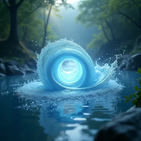 water purifies all bad energies draw it in a whirlpool 