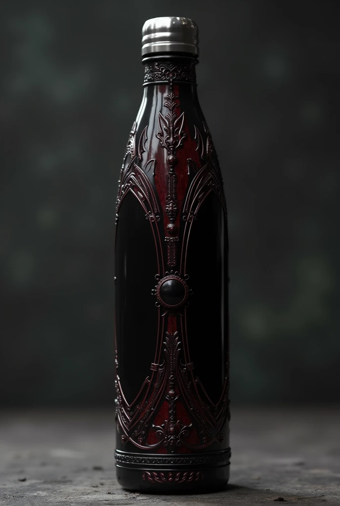 A modern royal gothic vampire water bottle 