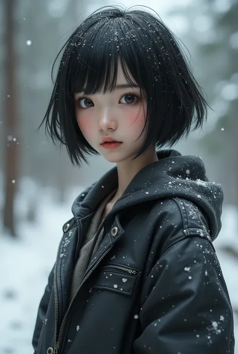 ( top quality,4K,8k, high definition ,masterpiece:1.2), very detailed,( realistic ,photo realistic ,photo- realistic :1.37),Japanese women in their 20s, full body、 Textured Straight Super Short Bowl Cut Hair、Shaved head punishment、Shaved nape 、sense of los...