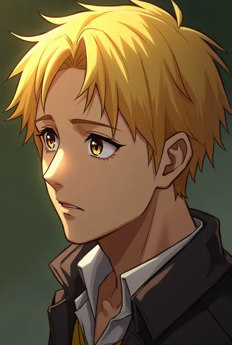 A man, brown eyes, [yellow hair:7]