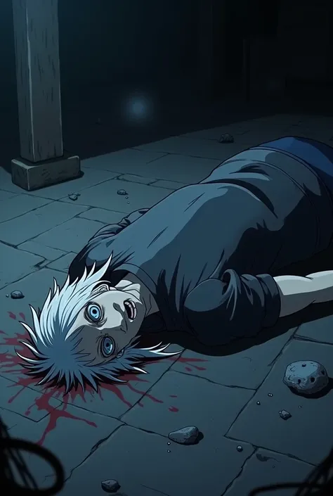 Jujustu kaisen anime gojo dead in the floor