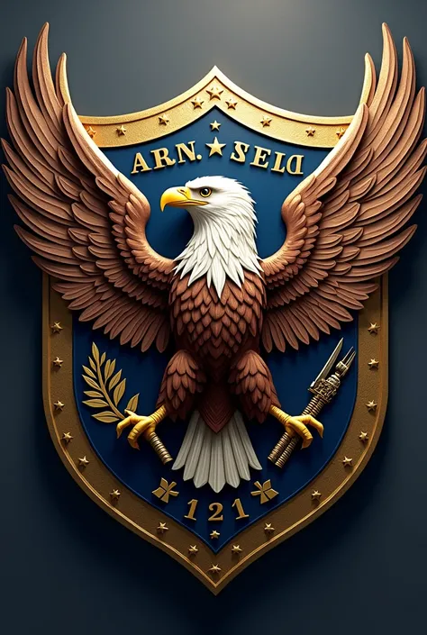 Eagle shield with names: T25
3° CIA 
CFHP 2024

