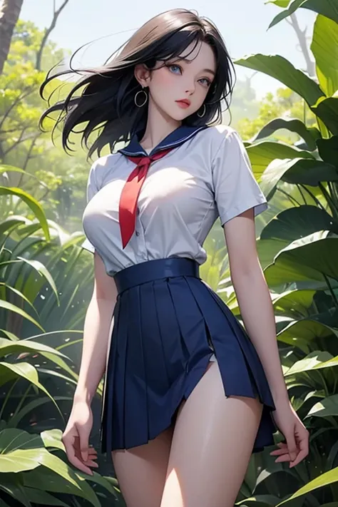 
最 high image quality, masterpiece, 4K,  high image quality,  super high resolution ,  of the prairie , CG drawing（ one cool adult female swordsman ） Hair、 black hair、 Hairstyle、、 straight。Bob。 split bangs 。Tall、 Slender、（Sexually、Attractive body）
 （ open ...