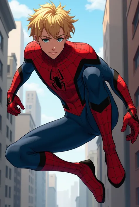 Jaune Arc from RWBY reimagined as Spider-Man. 