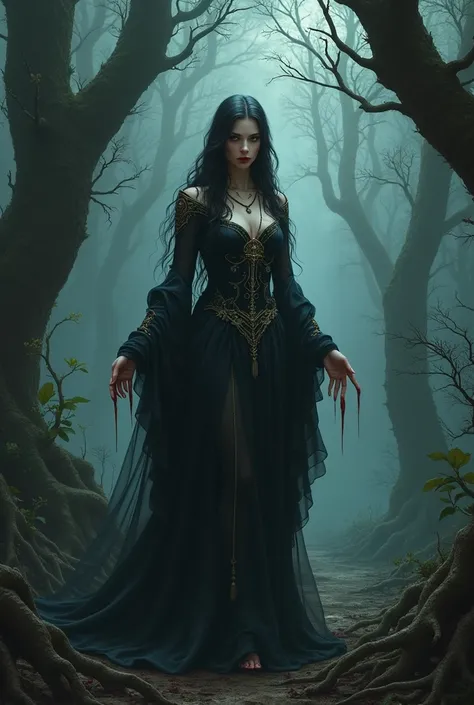 In Medieval Europe, during the dark ages of hunger and plague, a beautiful cannibalistic sorceress who lives deep in the forest maintains her youth and beauty by eating the flesh of ren.