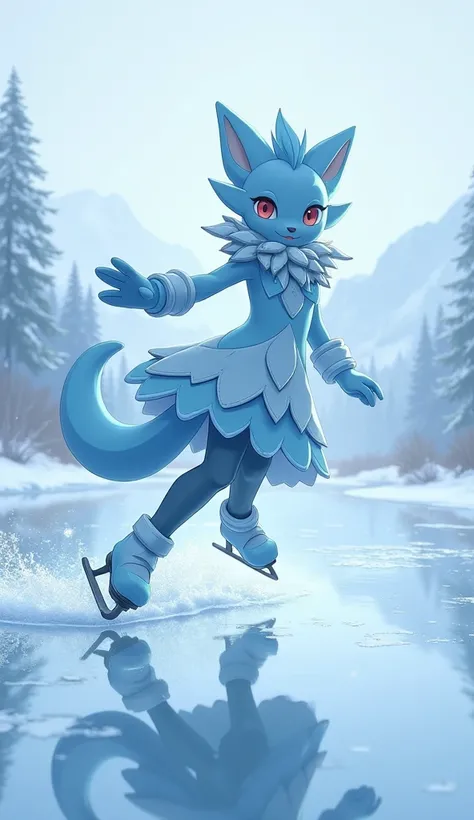  Pokémon　Glacia　On ice　Cool　Its snowing 