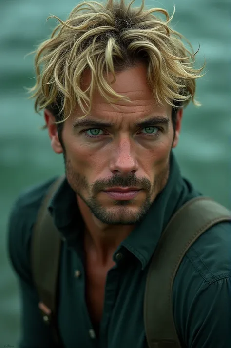  in them ,  in them .  His blond hair ,  slightly disheveled ,  ,  who had spent time in nature ,  that there was a kind of inscrutability .  ,  ,  what he wanted .
 His green eyes , a deep,  penetrating jade green ,  ,  without to really reveal himself . ...