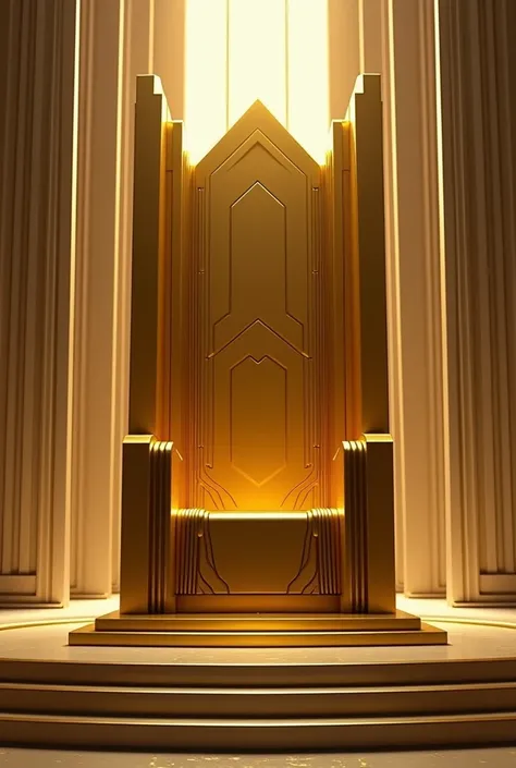 The throne is supreme modern gold