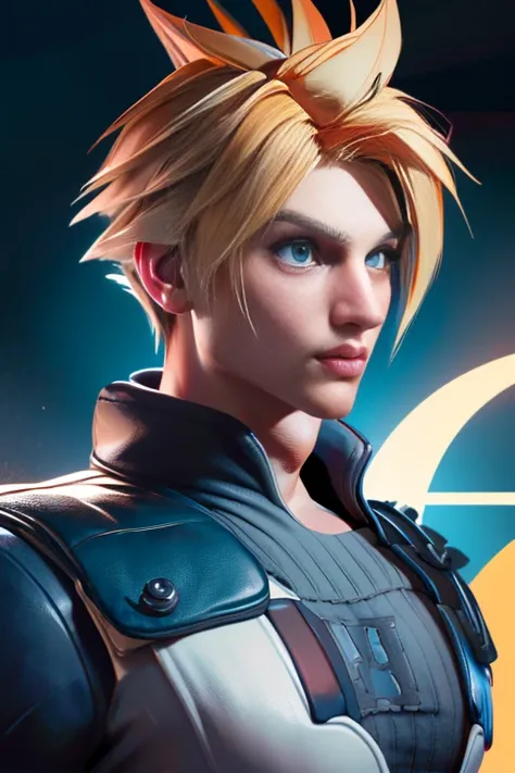 (High resolution CG), (    top quality ), (High resolution CG), (    top quality ), ( Cloud Strife), (Overall view)   with a cool and handsome face     ,SWAT Clothing,  Beauty, 18 years old,     toned musculature  ,  with a  with a cool and handsome face  ...