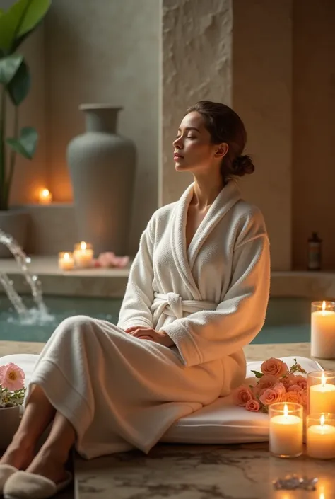 Woman at spa