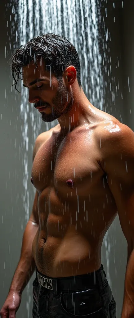 Jamie Dornan bathes under shower for adult film magazine photoshoot,  very animating and professional , SPLASH WATER , sexy, sixspexct , very horny, full body