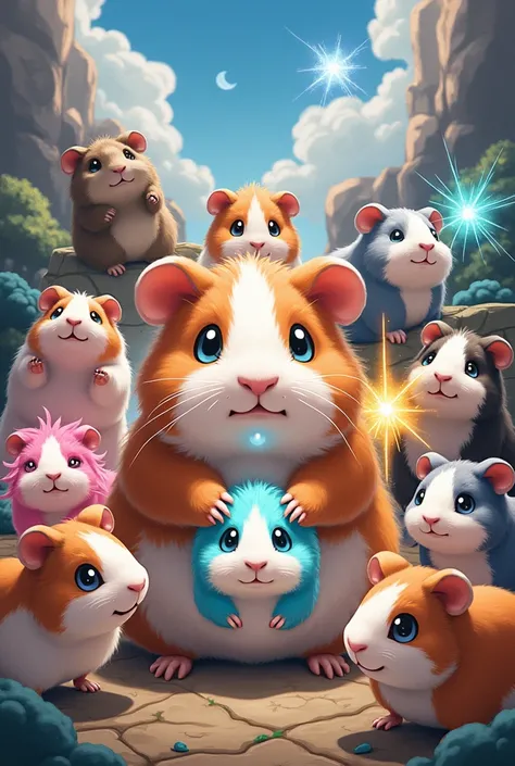 30 anime guinea pigs with different powers