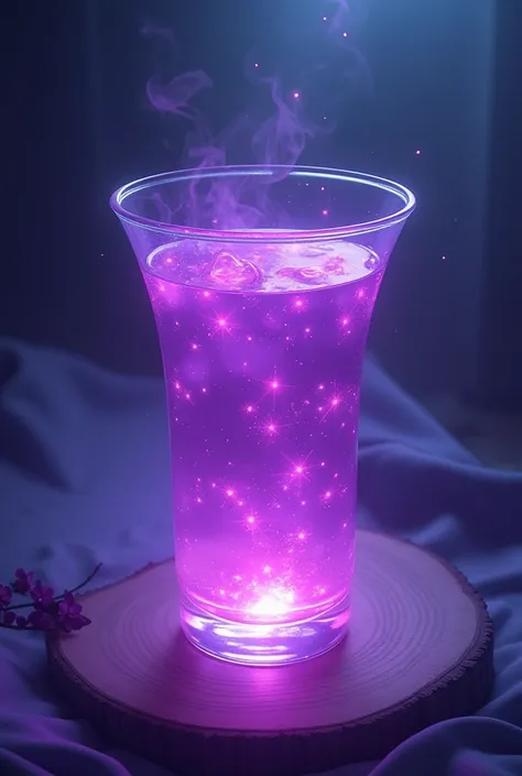 Alcohol drink purple, object only, anime style 