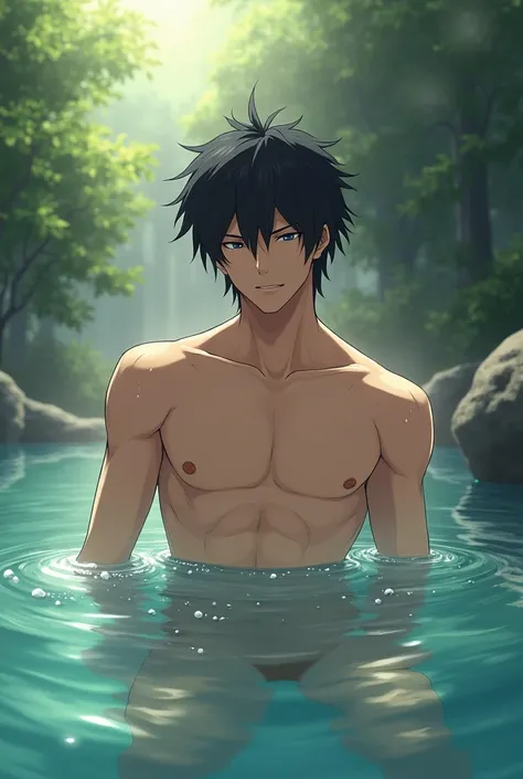 Anime Man Body Bathing Kirito