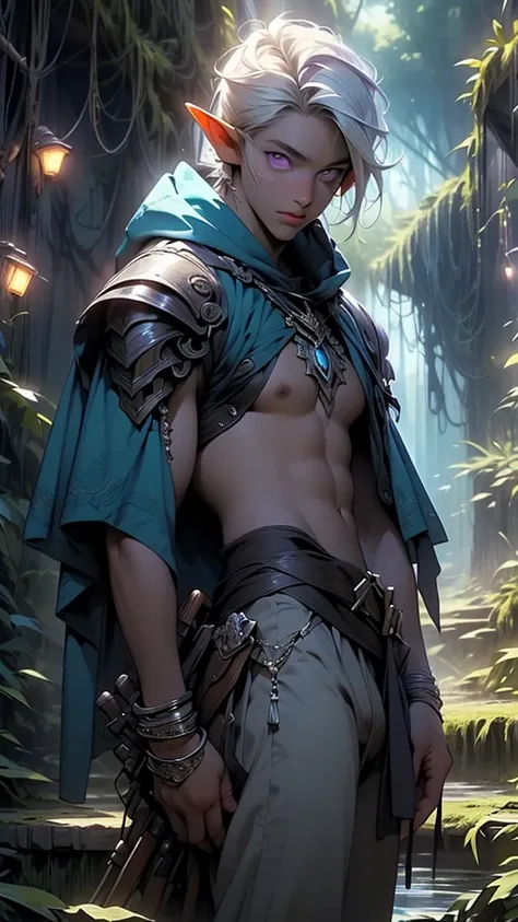 dark elf male,((man:1.5)),1 man,elf_male,dark elf,

(male,muscle,1boy,1 boy,pectoral,man chest,muscular),25 year old man,young,((1male,1 male,1man,man,male gender:1.5,handsome man,male focus)),(((elf,elf ears))),

dark elf, pointed ears,(((purple_eyes:1.3)...