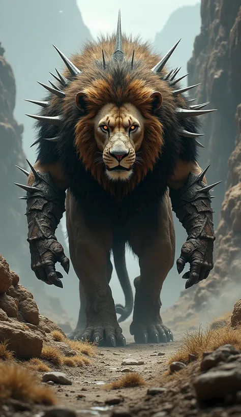 Lion and  captus  dangerous hybrid picture 