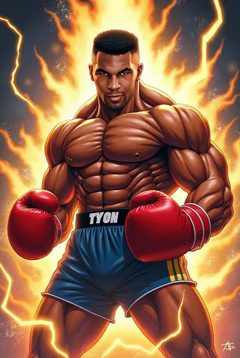 mike tyson , Dragon Ball Z animation style 