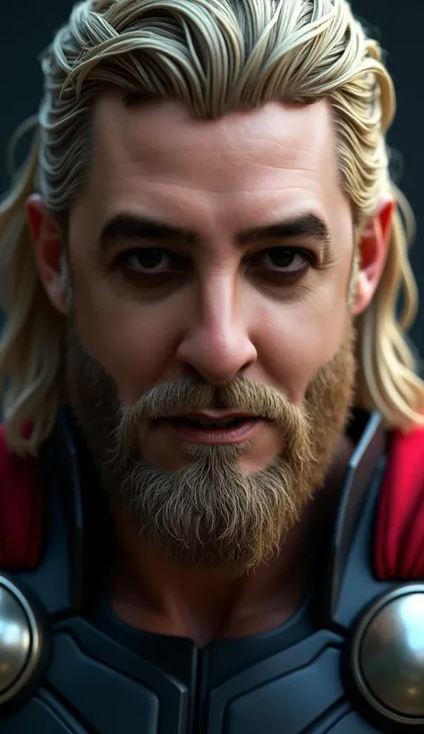 Close up face Person Thor Marvel