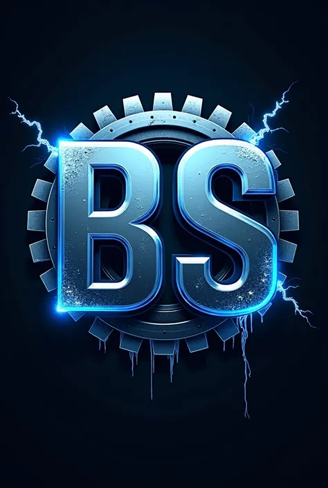 Electric “BS” logo, maintenance , machinery, robotics, mechanics

