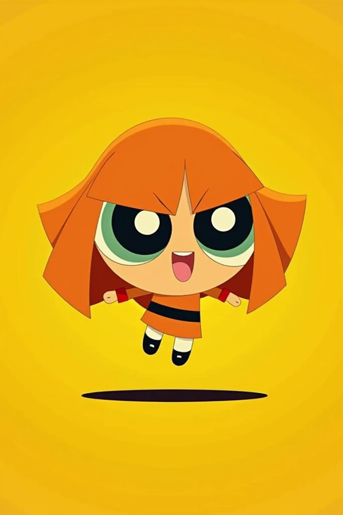 Power puff jaune différent mood et powerpuff Orange different mood 