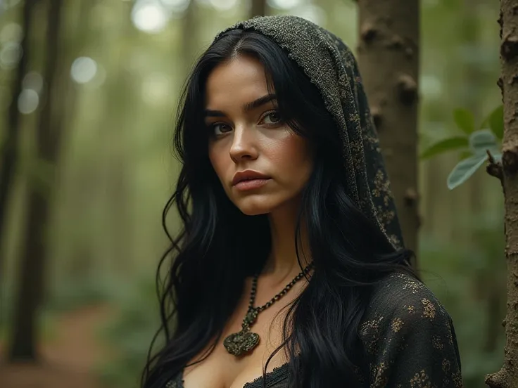 American witches ,  who walk ultra realistic ,  High resolution, Work of art, Accurate, Anatomie correcte, Details,  high quality, wooded sanctuary, détails , beautiful women , differents women , large plan , several women