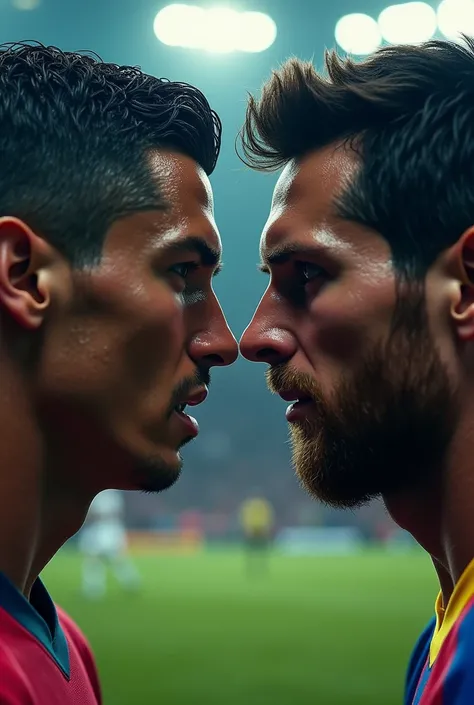 Cristiano Ronaldo and Lionel Messi are face to face for a fight