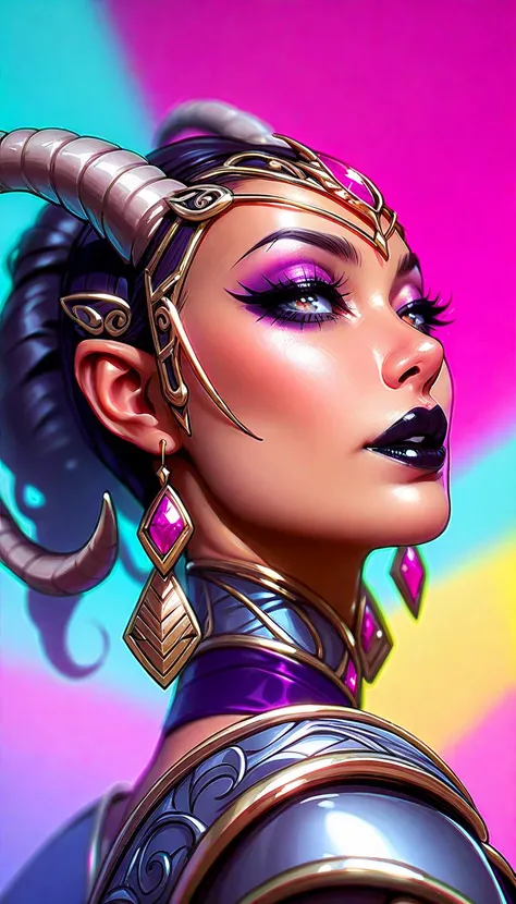 Seductive creature. Dark Faerie. Dark Makeup, Dark Lipstick. Colorful skin. unhealthy appearance. dnd character.  dnd. Morrigan Armor, Faerie Armor, 