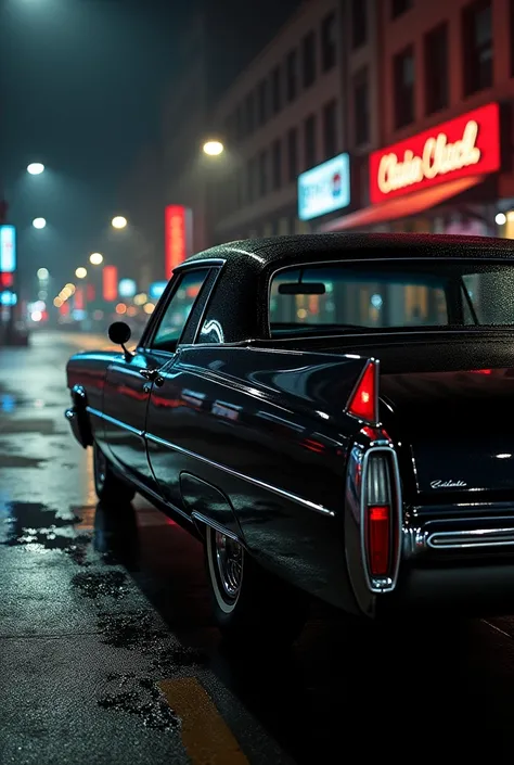 Cadillac coupe DeVille black color interior 