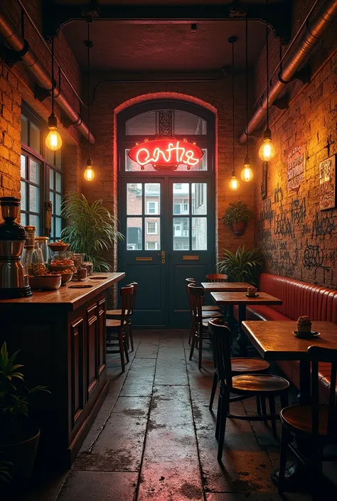 Classic grunge cafe


