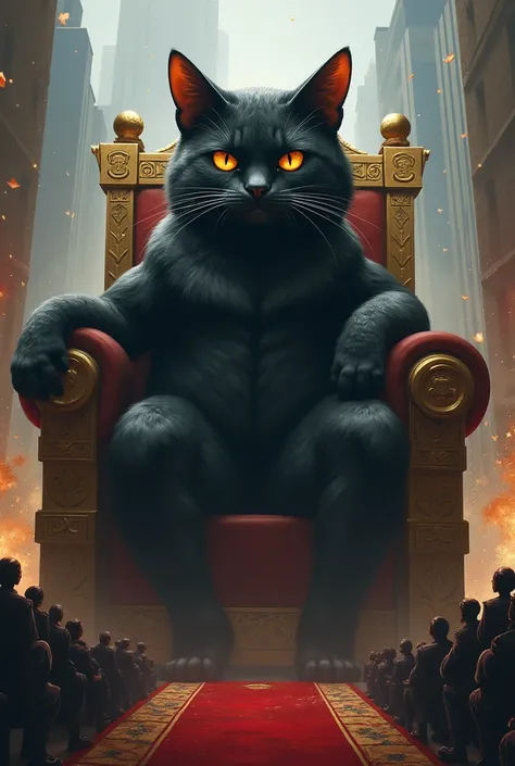 Draw a cat ruling dictator