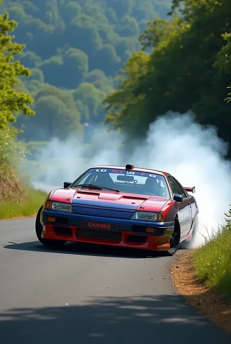 A Citroen zx drifting