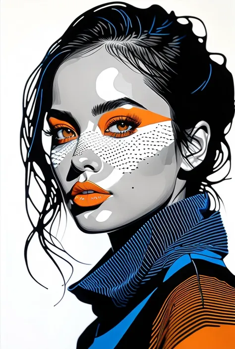  ASCII Art style , portrait,  top quality,  high definition ,  ultra thin , (realism: 1.37), Character concept design, Hive Kahraman , portrait, portrait of a Girl,  beautifully drawn eyes ,  beautifully detailed lips,  detailed face,  long eyelashes ,  st...