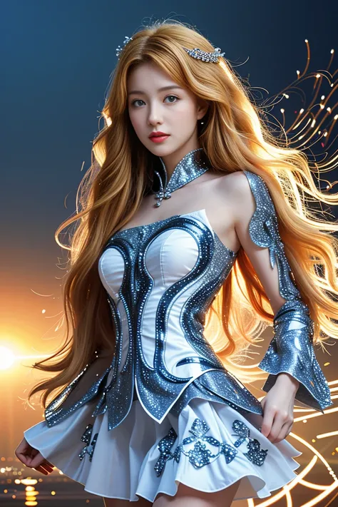 best quality, tmasterpiece,Ultra-high resolution,Clear face,（Reality：1.4），ferpect lighting，(upper body photo), (photorealistic:1.50), anime wallpaper, Guviz style artwork, cover-up fantasy up to magic , by Yang J, Guviz, beautiful artwork illustration, bea...