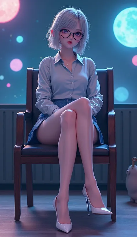  1 girls whole body , IQ200 Genius Girl , (((Shiori Suwano))), Anatomically perfect ,  The correct number of limbs and body shape ,  photo realistic style CG , ((( Octane Rendering ))), 呈現女孩穿著 super high heel fine heels 的樣貌, Planting, Snow-white glossy smo...