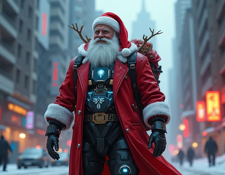 cyberpunk santa clause