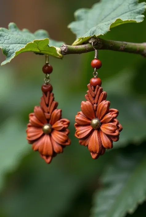 Terracotta earrings inspired by the flowers of Nakhon Ratchasima
