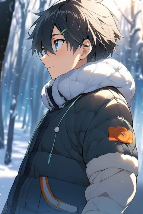 winter anime boy 18 years old 