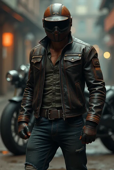 Motorcycle leather men 