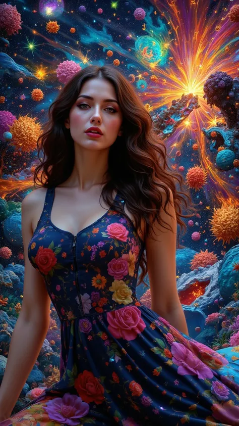 Official Art, Unity 8K Wallpaper: ultra-detailed and aesthetically beautiful masterpiece of the highest quality.

Featuring a single girl in a dynamic angle, surrounded by intricate zentangle and mandala patterns, merging with fractal art (1.3).

The scene...