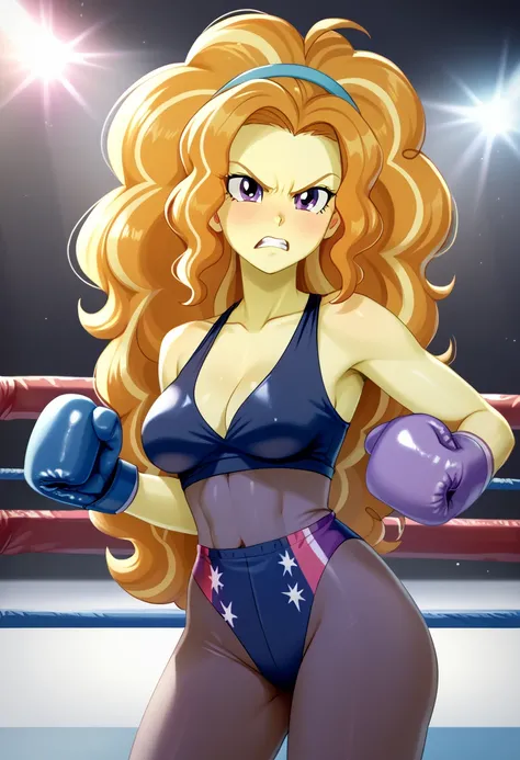 Eqg adagio bodystocking boxing ring Twilight sparkle angry 