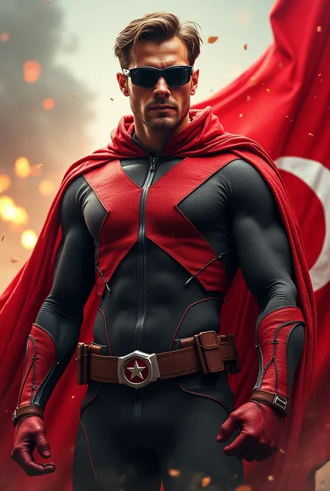 Combine marvel cyclops Turkish flag