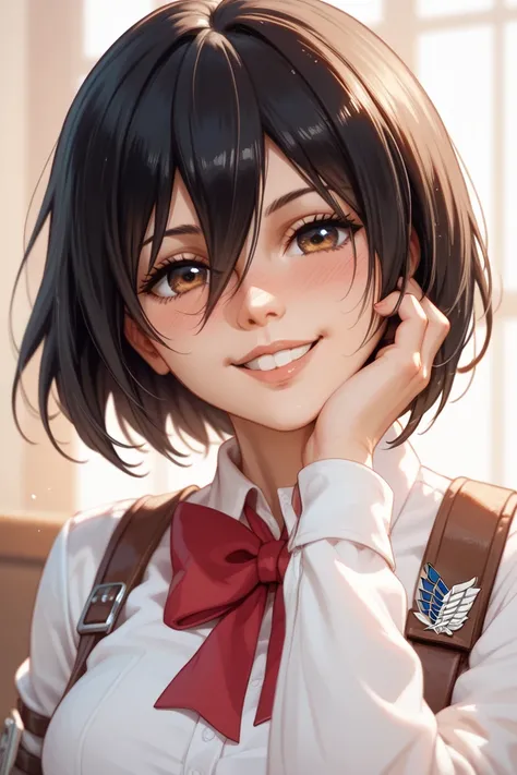 mikasa,blush, I smile, مؤخرة كبيرة