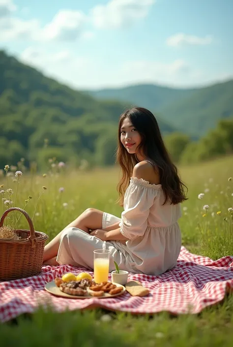 It creates the image of a person having a picnic, making it as human as possible. Professional photographer image photo size 4x6 inches