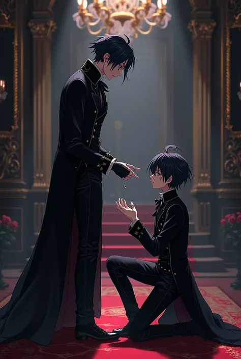 Sebastian Michaelis proposes marriage to Ciel Phantomhive anime 