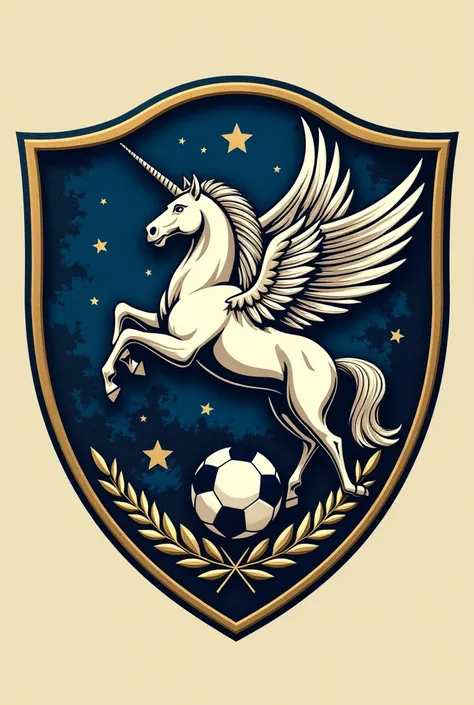 Create a soccer team shield with the Pegasus SC