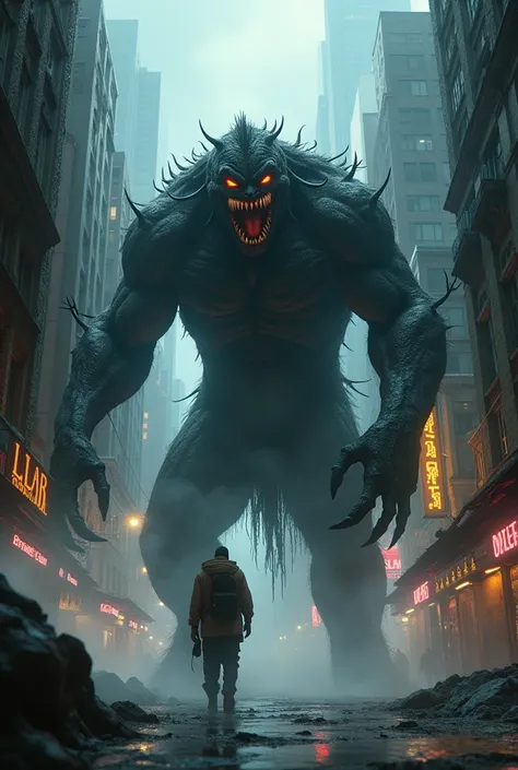 Monster in city 