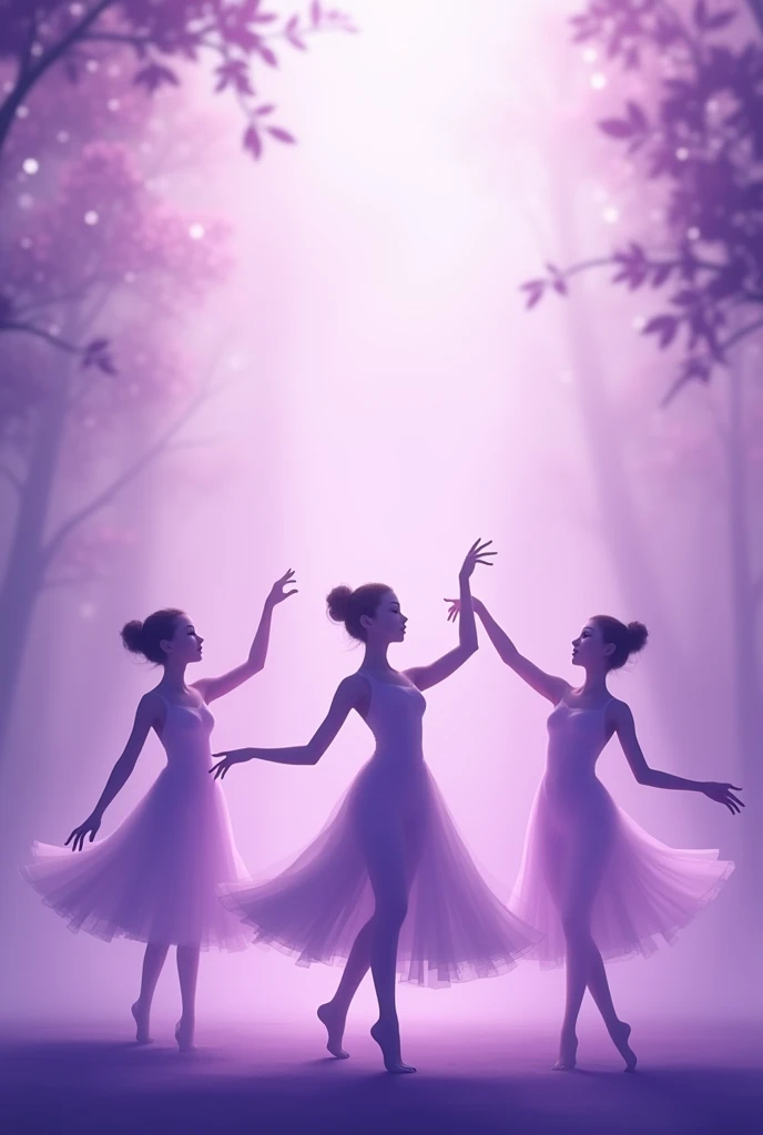 The purple picture with silhouettes of dancers is gentle 