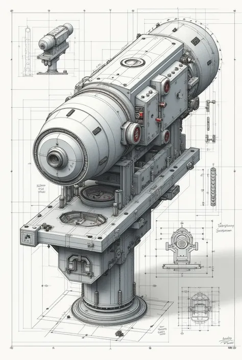 Make a Engineering drawing image