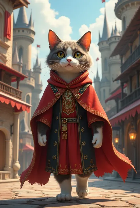 a walking cat in kingdom